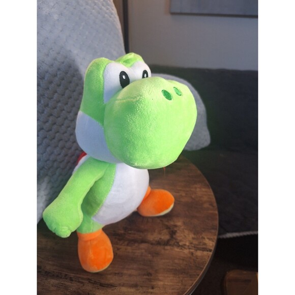 Official Nindendo Super Mario Bros. Yoshi with Red Shell Plush Toy 12in - Picture 1 of 4